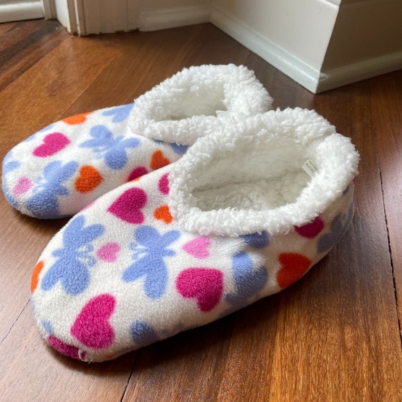 Snoozies Sz S (5-6) Non Slip Soft Fleece Slippers - Picture 2 of 8
